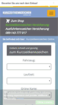 Mobile Screenshot of kurzzeitkennzeichen-online.net